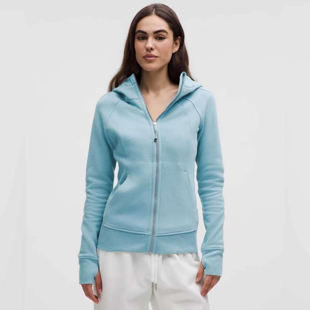 Lululemon Athletica Scuba Full-Zip Hoodie in Washed Blue NWT 16